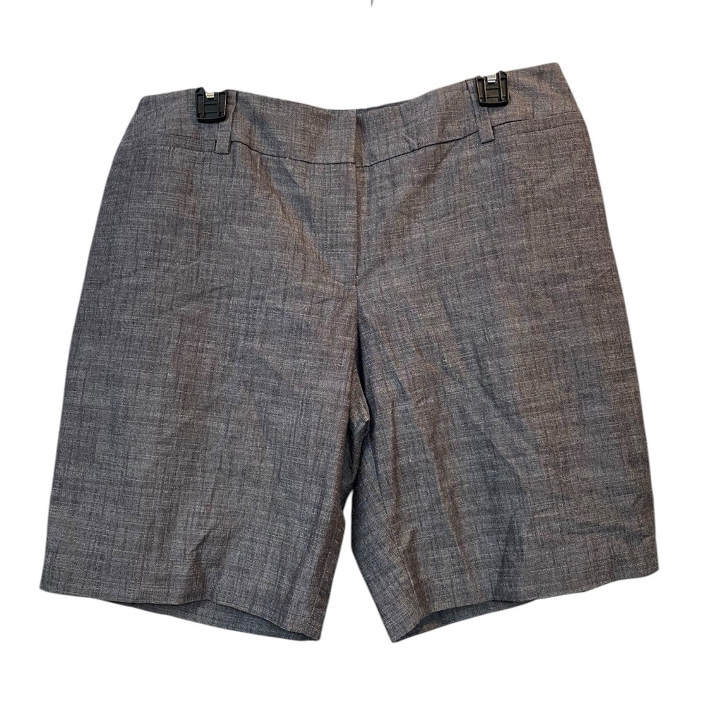 AB Studio Gray Flat-Front Women's size 12 Dress Shorts